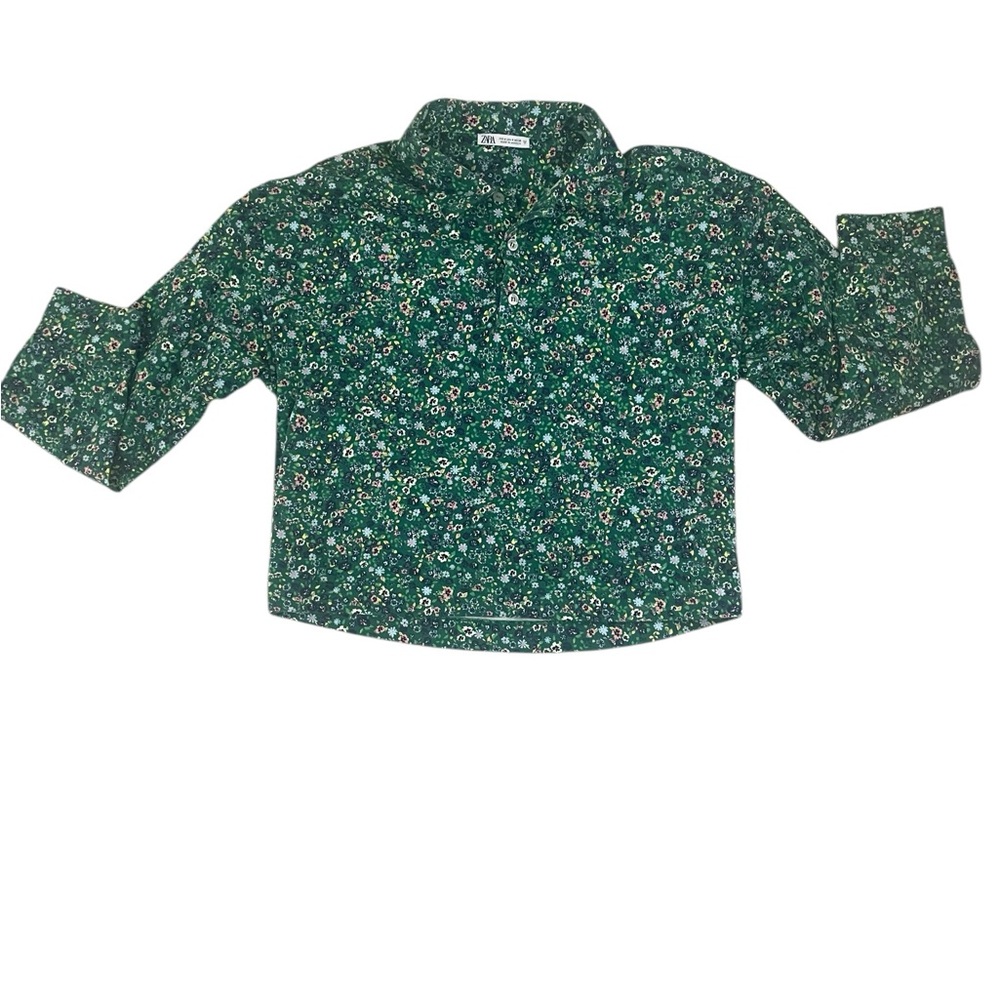 Zara Cotton Floral Polo XS/S
